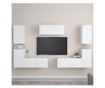 Set TV ormarića, 7 komada, bijela, PAL thumbnail 1