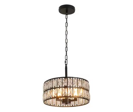 Greelustr Candelabru 3003-H, acél és kristály csillár, arany színű, előszobába, konyhába, nappaliba, hálószobába