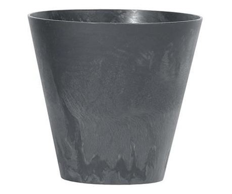 Okrasni cvetlični lonec, okrogel, antracit, 7 L, 25×23,3 cm, Tubus Beton