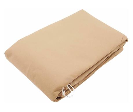 Husă protiv smrzavanja od flisa s patentnim zatvaračem bež 3x2,5x2,5 m 70 g/m²