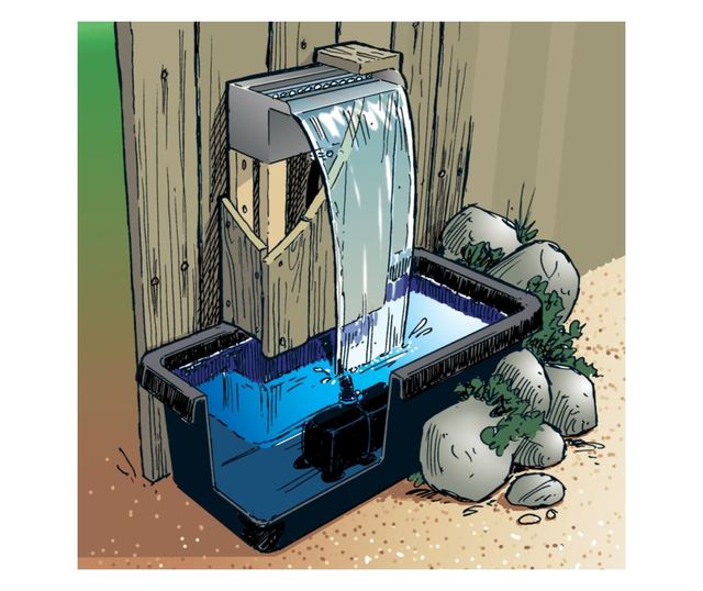 Ubbink Set kaskada Niagara 30 cm LED s pumpom