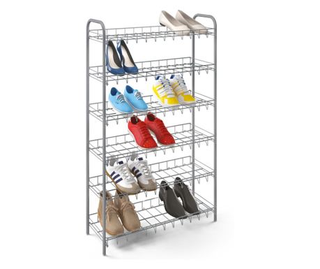 Metaltex Ormar za cipele s 6 polica Shoe 6, srebrno siva