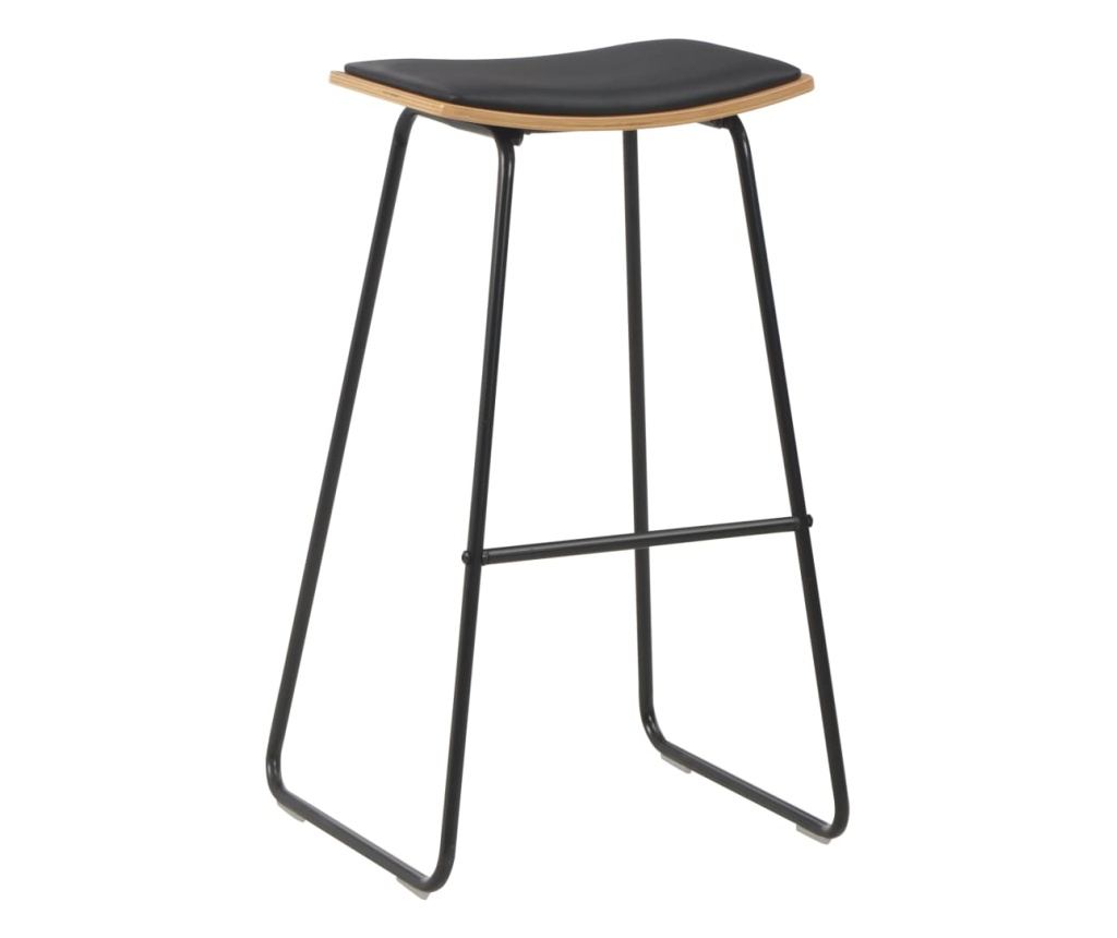 Barski namještaj, 3 komada, crni, čelik - 8