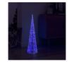 Dekorativna piramida s plavim LED svjetlima 90 cm akril thumbnail 1