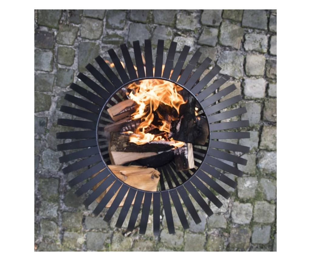 Esschert Design Posuda za vatru, crna, trake od ugljičnog čelika FF400 - 5