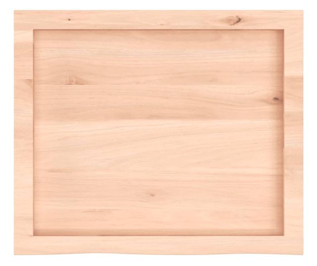 Falra szerelhet polc, 60x50x6 cm, kezeletlen tmr tlgyfa