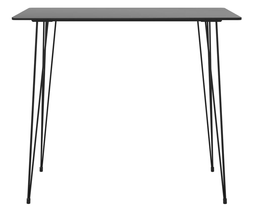 Bar Furniture Set, 5 Pieces, Black - 3