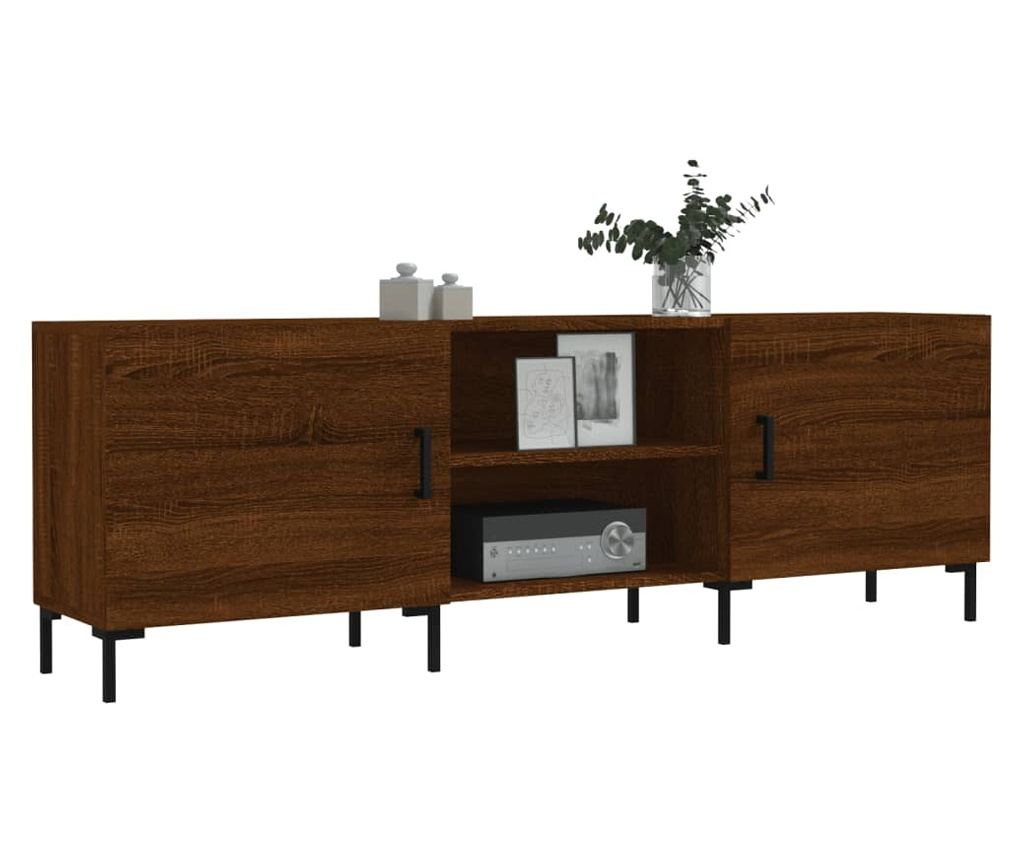 TV komoda, smeđi hrast, 150x30x50 cm, kompozitno drvo - 3