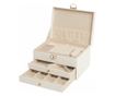 Cutie pentru bijuterii, PAMI, JB-0923-23-3, 23x17x14 cm, Alb thumbnail 1