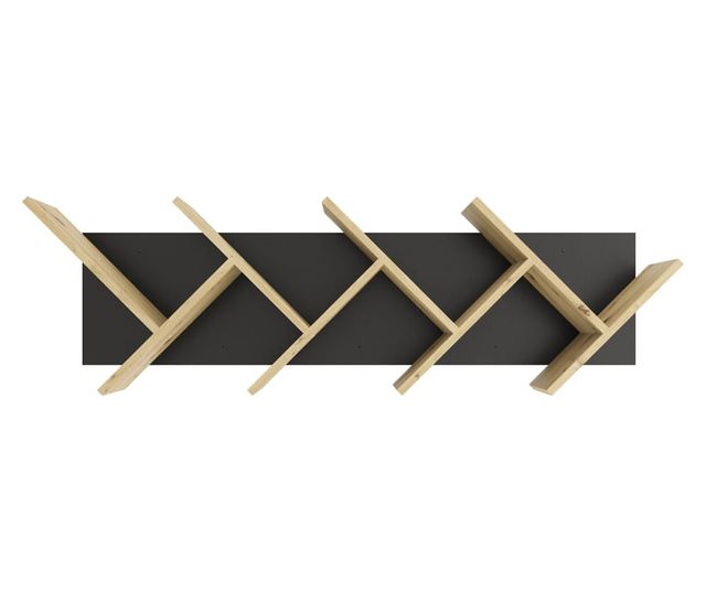 FMD Geometrikus fgg knyvespolc, tlgy s fekete