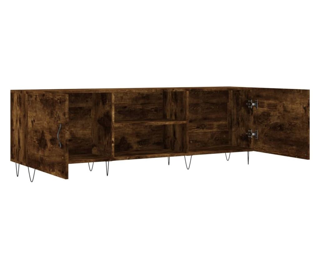 TV komoda, dimljeni hrast, 150x30x50 cm, kompozitno drvo - 6