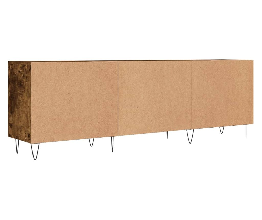 TV komoda, dimljeni hrast, 150x30x50 cm, kompozitno drvo - 8