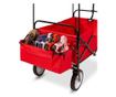 Skládací vozík se střechou, v několika typech - tažné-tlačné, červené