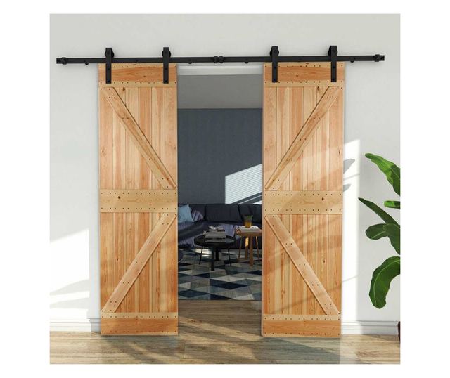 Tolóajtó sín szett 2 típusban-dupla