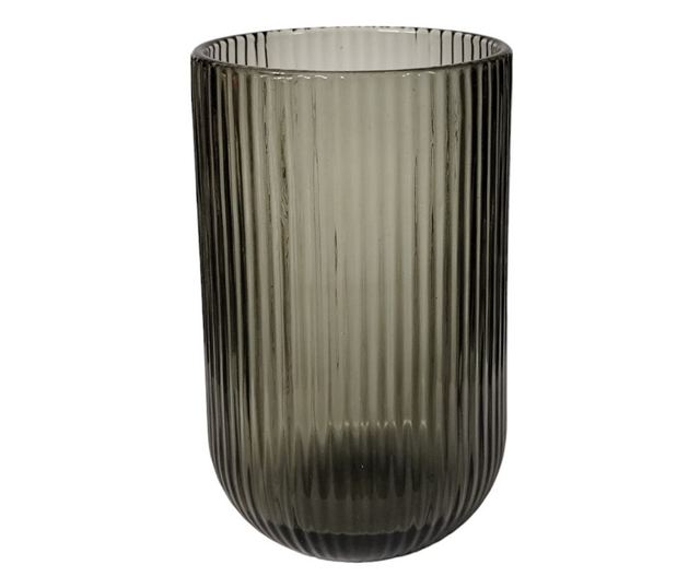 6 db Hosszú Italos Pohár, Szürke Üveg, 430 ml