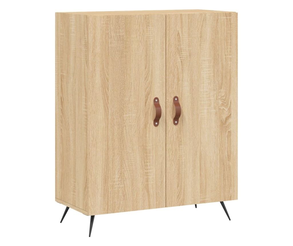 Visoka ormar, hrast sonoma, 69,5x34x180 cm, kompozitno drvo - 7