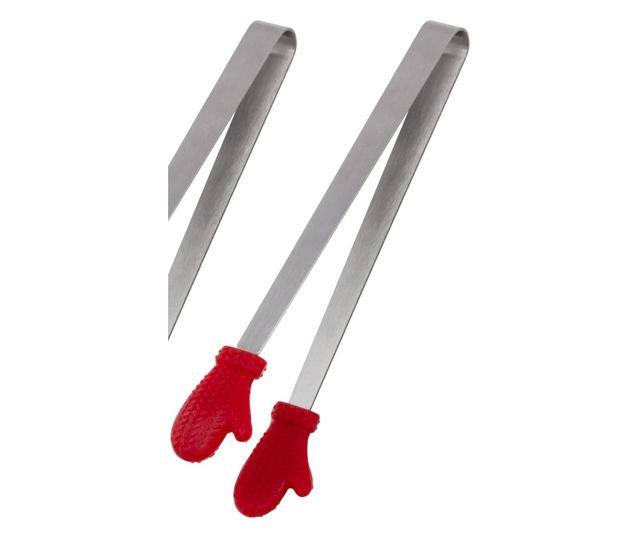 Cleste Creativ pentru Mancare, Cyrax, Model Manusi din Silicon, 14.5x3 cm, Rezistent la Temperaturi Inalte si Coroziune, Rosu