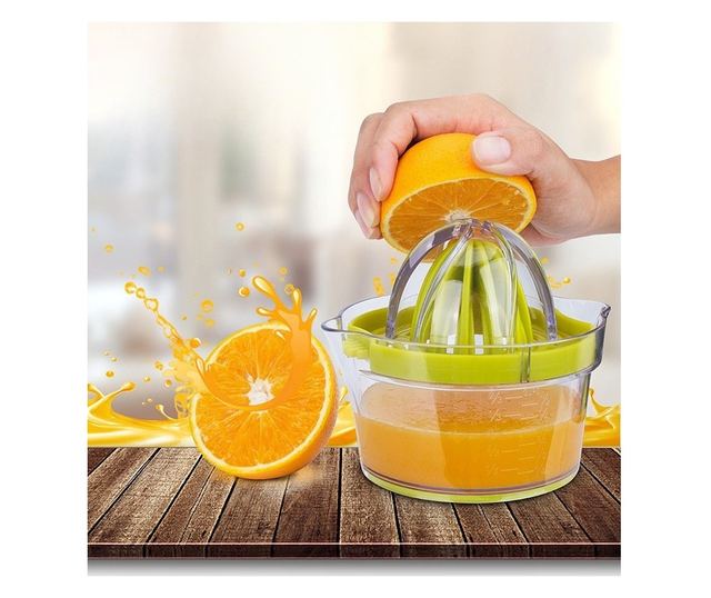Storcator de Fructe 2 in 1, Cyrax, cu Razatoare si Separator Ou, 14.8 x 8 x 13 cm, Verde
