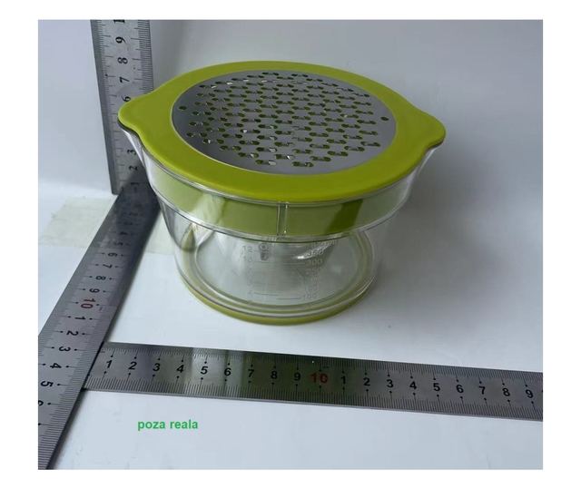 Storcator de Fructe 2 in 1, Cyrax, cu Razatoare si Separator Ou, 14.8 x 8 x 13 cm, Verde