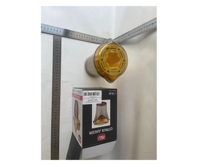 Storcator manual citricie Cyrax, cu recipient de 600 ml, 15x8.5x13.5 cm, material ABS, Transparent