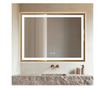 LED Touch Mirror, 80 X 60 Cm, with Defog Function, Bronze Frame, Smack thumbnail 1