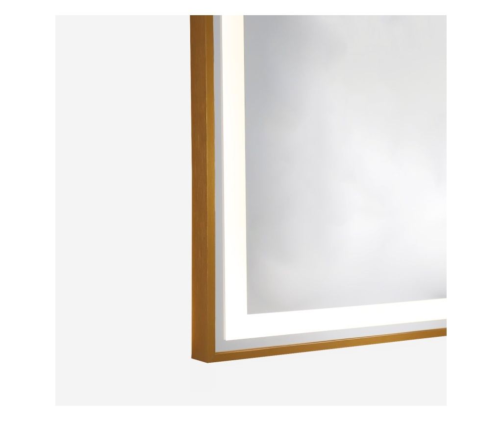 LED Touch Mirror, 80 X 60 Cm, with Defog Function, Bronze Frame, Smack - 6