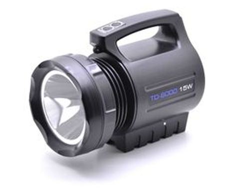 Prenosna svetilka Klausstech z LED žarilko, 15W, z baterijo, model TD-6000.