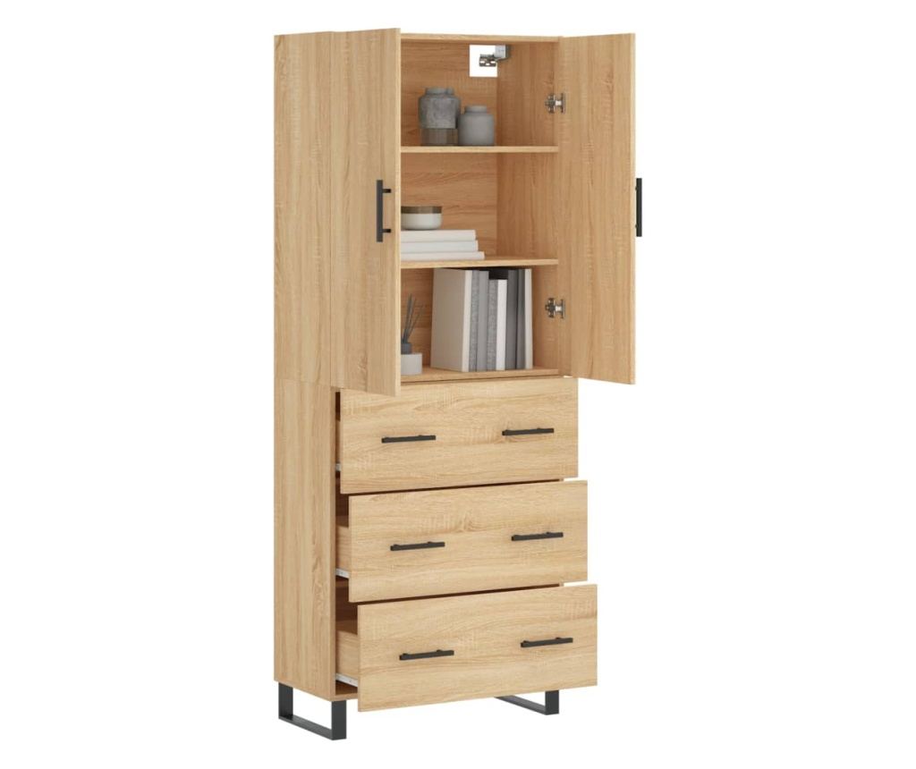 Visoki ormar, sonoma hrast, 69,5x34x180 cm, kompozitno drvo - 3