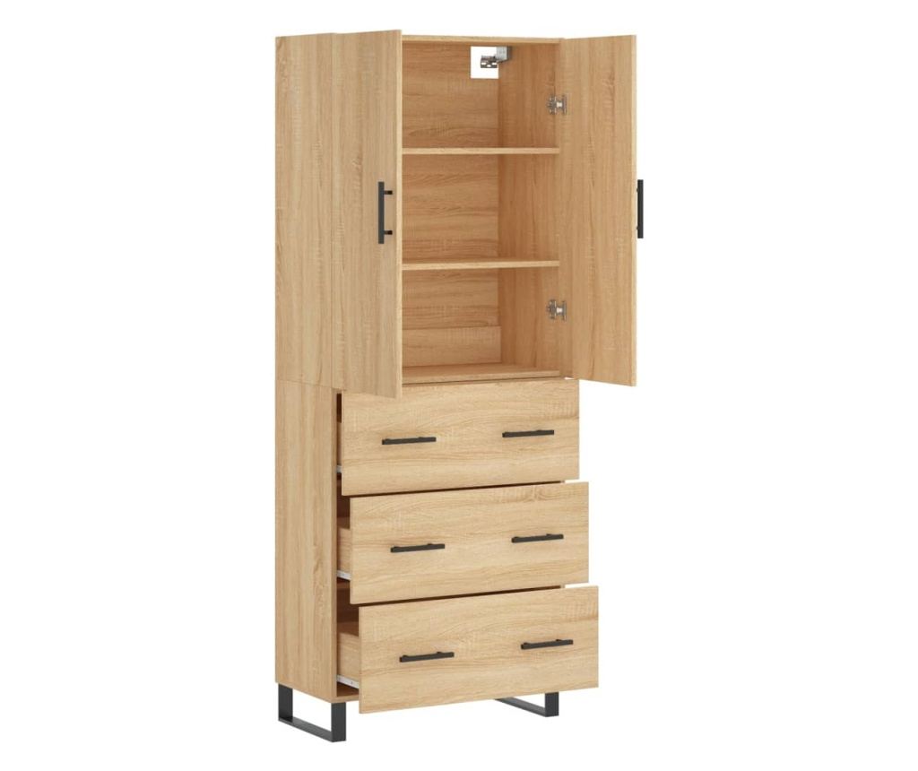 Visoki ormar, sonoma hrast, 69,5x34x180 cm, kompozitno drvo - 4