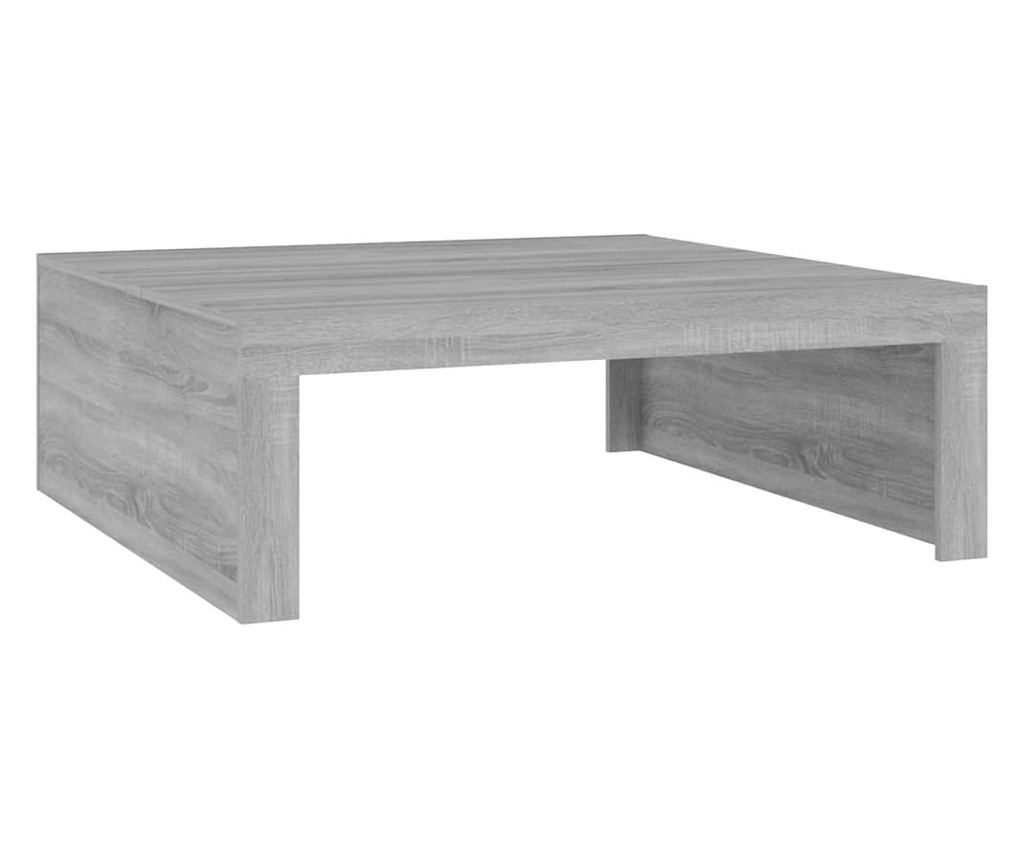 Τραπεζάκι σαλονιού, Sonoma Gray, 100x100x35 εκ., Επεξεργασμένη ξυλεία - 2