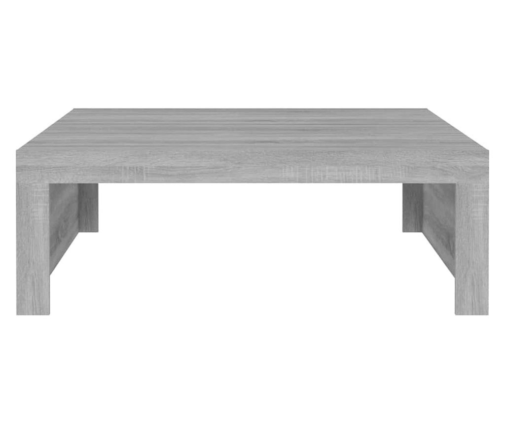 Τραπεζάκι σαλονιού, Sonoma Gray, 100x100x35 εκ., Επεξεργασμένη ξυλεία - 6