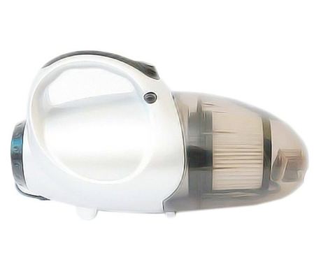 Prenosni, višenamjenski usisavač KlaussTech, ručni, snage 1000W, kompaktni i ergonomski dizajn, povećana upravljivost, bijele bo