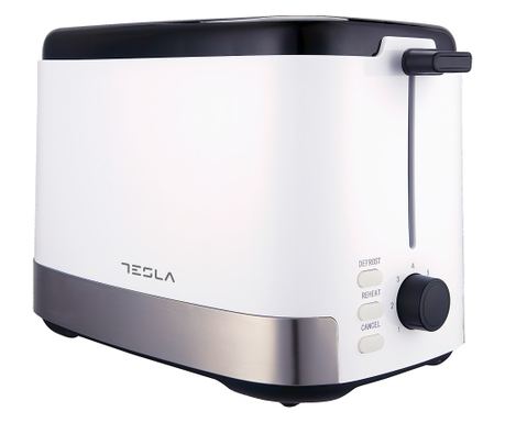 Prajitor de paine, Tesla, 800 W, 2 felii, Alb