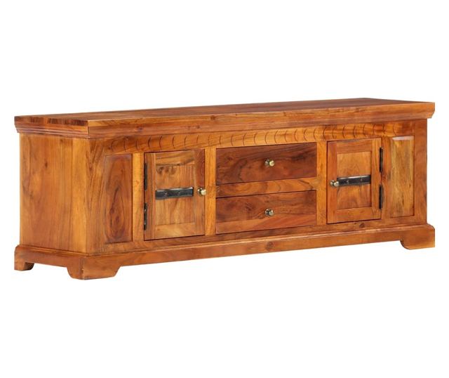 TV komoda, 119 x 30 x 40 cm, masivno drvo akacije