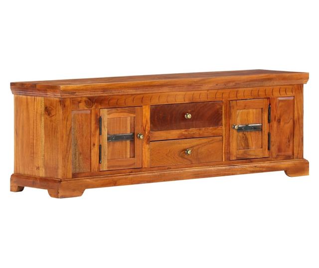 TV komoda, 119 x 30 x 40 cm, masivno drvo akacije
