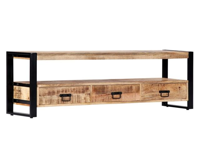 TV komoda, 150x30x45 cm, masivno drvo manga