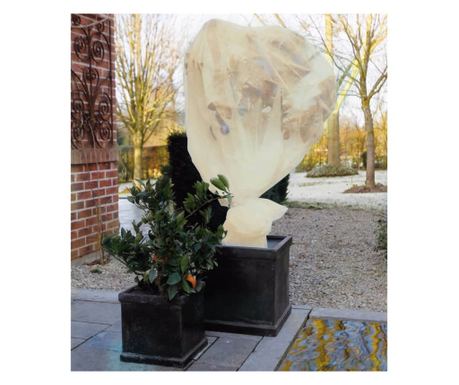 Přírodní fleeceová protizámrzová ochrana, béžová, 2 x 5 m, 60 g/m²