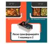 Frigider cu aer cald Cosori Dual Blaze TwinFry CAF-TF101S, 10 L, 6 Programe, 35-240°C, Timer, ThermoIQ, Sync Cook, Alb thumbnail 4