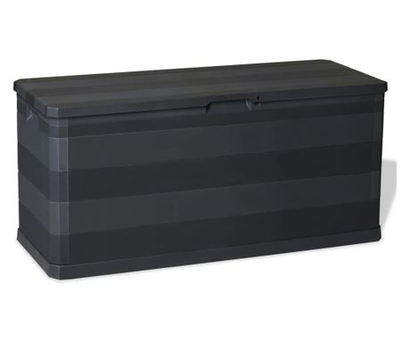 Shramba za vrt, črna, 117 x 45 x 56 cm