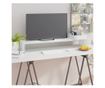 Stalak za TV/monitor, staklo, bijelo, 100x30x13 cm