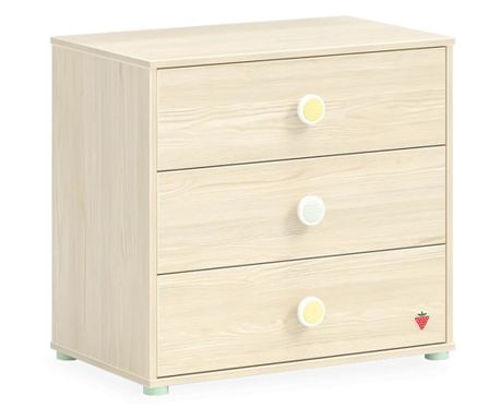 Comoda cu 3 sertare pentru copii, Colectia Montes Natural