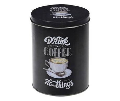 Recipent Cafea Retro Do Thinghs, metal, 10 x 14 cm