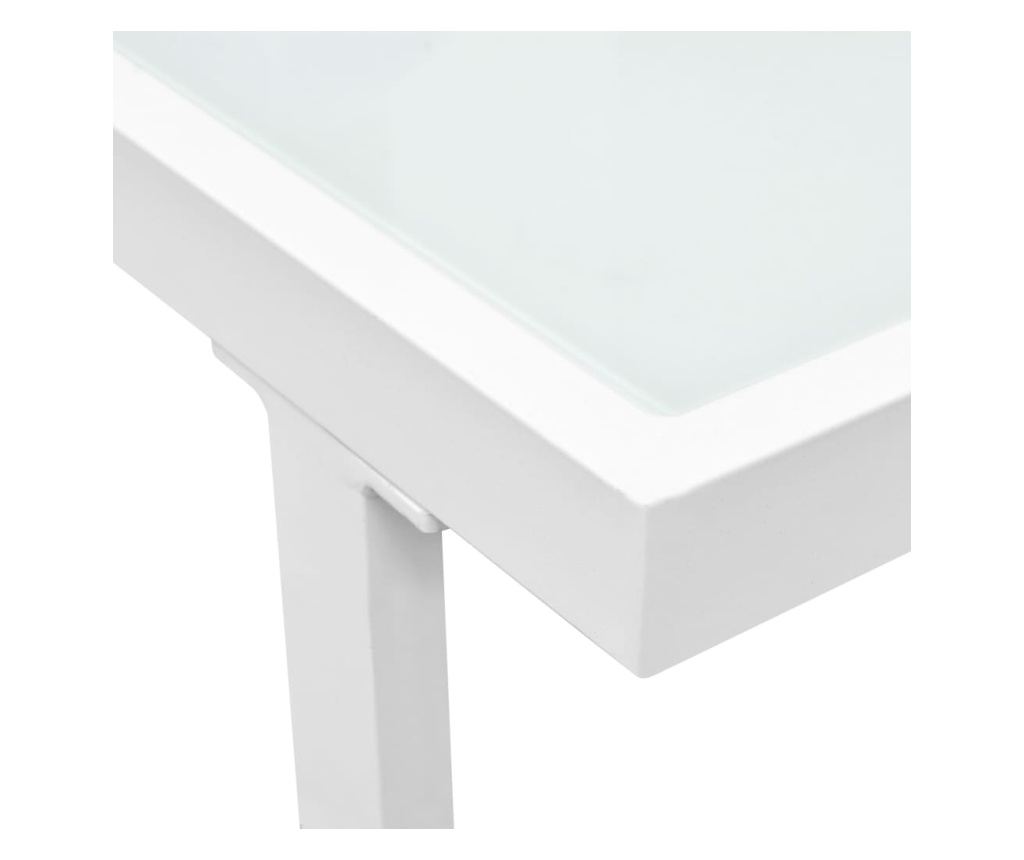 Vrtni namještaj s jastucima, 4 dijela, crna, aluminij - 7