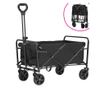 Karil Skládací Zahradní Vozík, Černý, 45x73.5x64/87 cm
