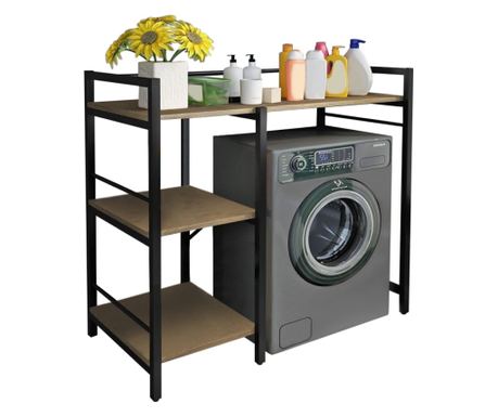 Polica nad pralnim strojem Black Oak Barnet 100x60x111,5 cm