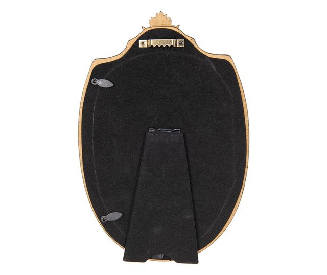 Χρυσή κορνίζα φωτογραφιών από πολυρεσίνη για τραπέζι/τοίχο, 16x2x24 εκ., 13x18 εκ.