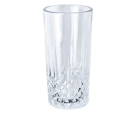 Sada 6 průhledných skleněných pohárů Ø 7x15 cm / 320 ml