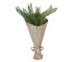 Vaza flori metal bej verde vintage 31x23x32 cm thumbnail 4