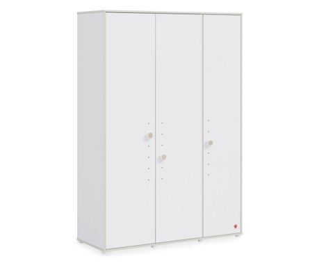 Dulap cu 3 usi pentru camera copii, Colectia Montessori White