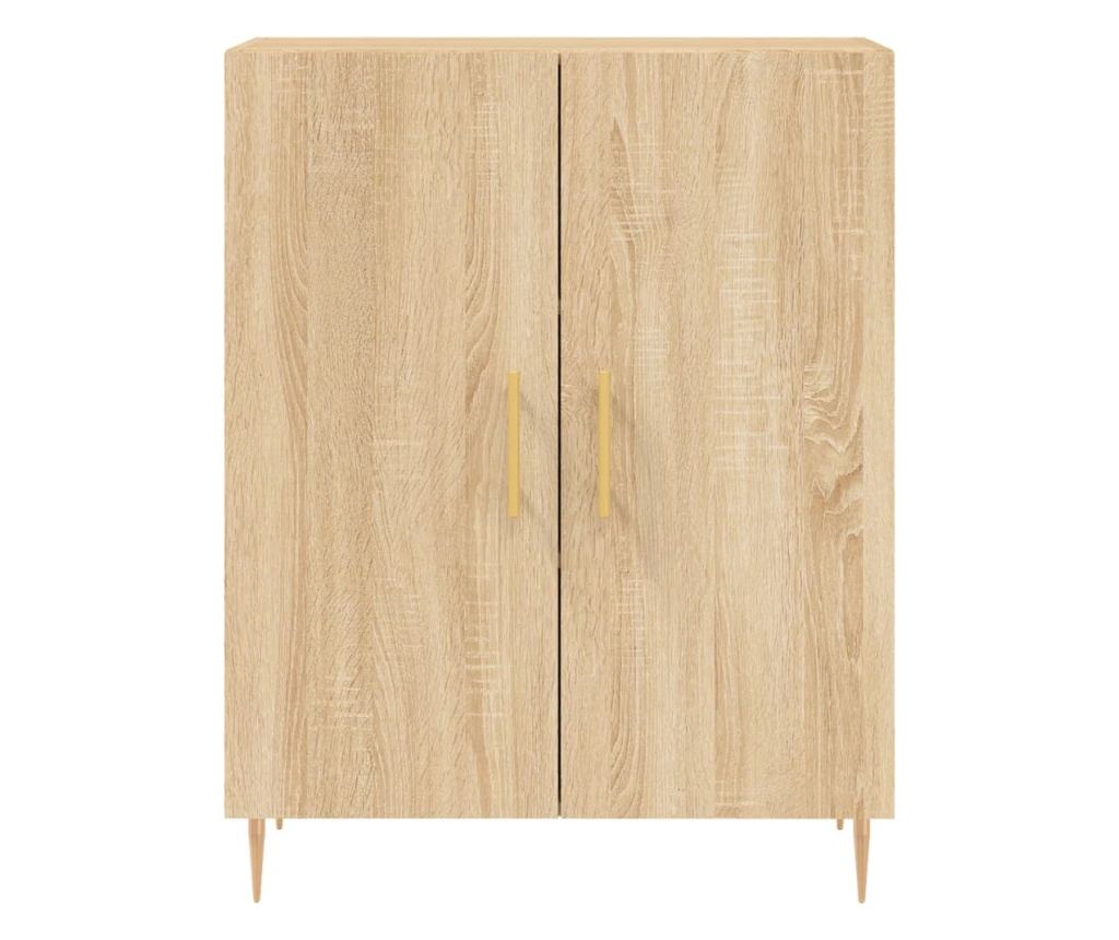 Visoka ormar, hrast sonoma, 69,5x34x180 cm, kompozitno drvo - 8